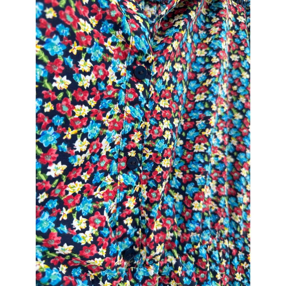Umgee USA Floral Long‎ Sleeve Babydoll Dress 1XL Cottagecore Crochet Lace Boho - Picture 11 of 14